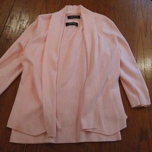 Kasper Black Label Two Piece Light Pink Medium Women's Top Tank Jacket Blazer
